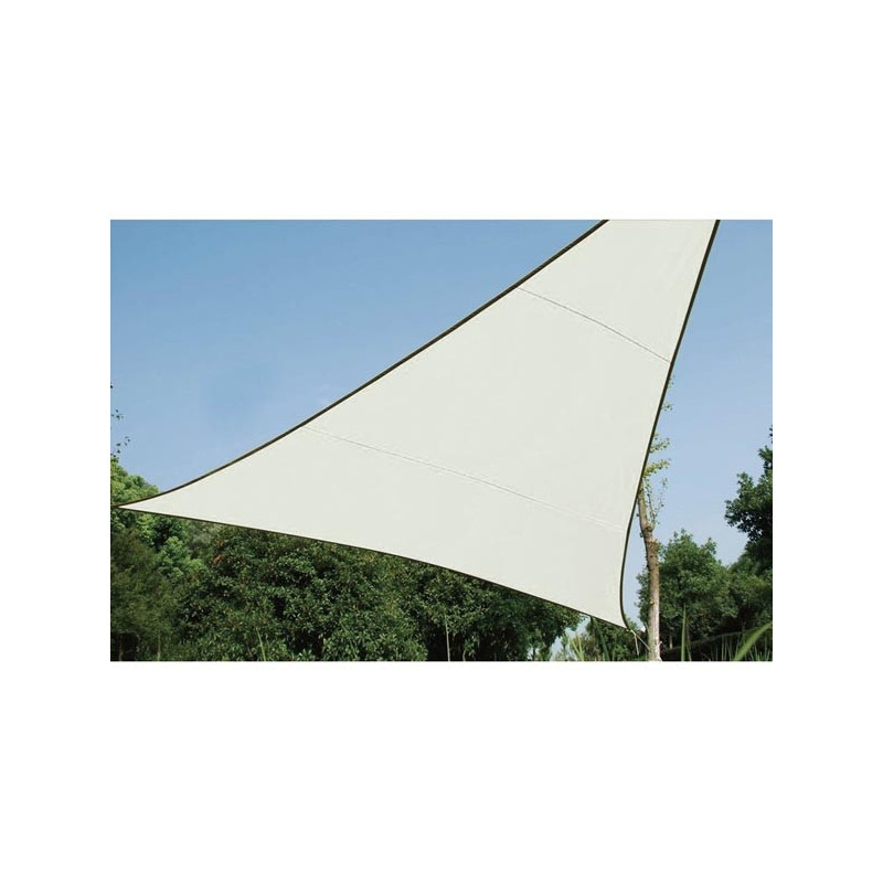 Toile d'ombrage crème triangulaire 3,6 x 3,6 x 3,6 m PEREL