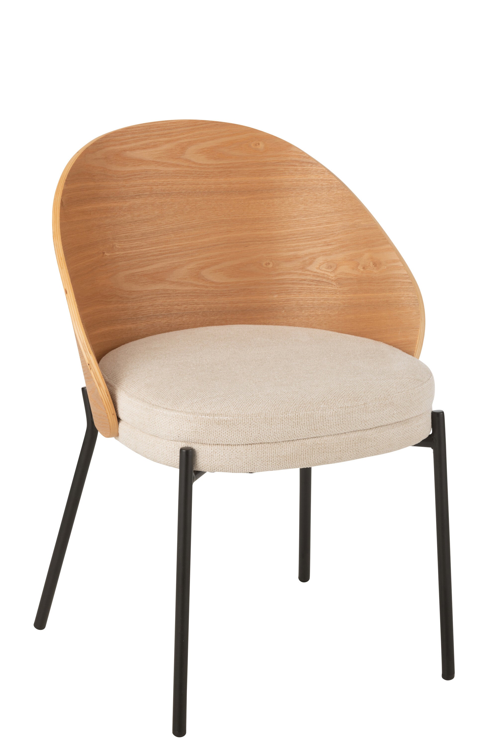 J-Line stoel Lone - multiplex/metaal - naturel/beige