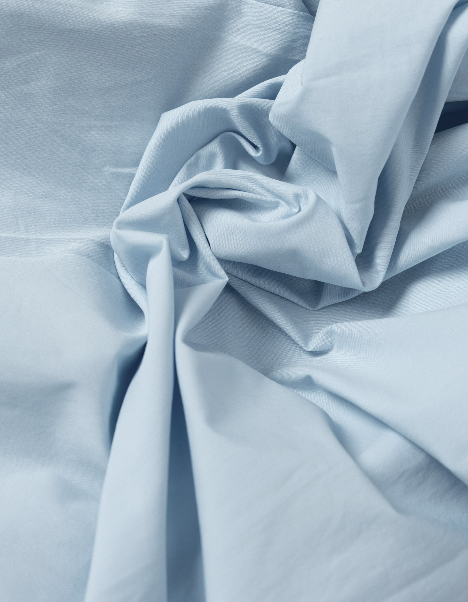Robe chemise bleu ciel boutonnée ceinturée Femme