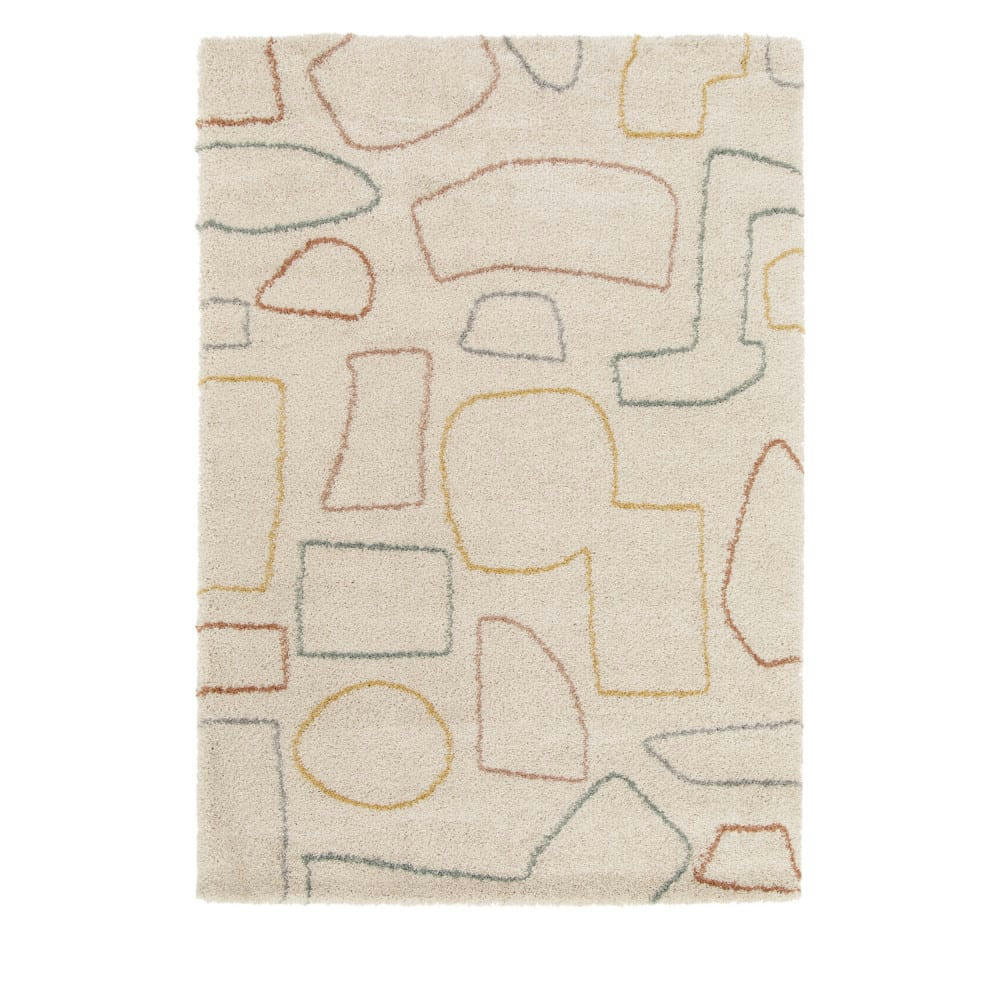 STAN - Tapis contemporain à motif géométrique multicolore 160x230 cm