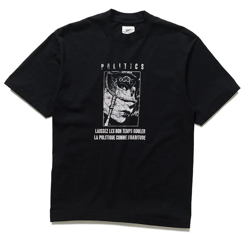 Politics Masquerade Tee - Vintage Black