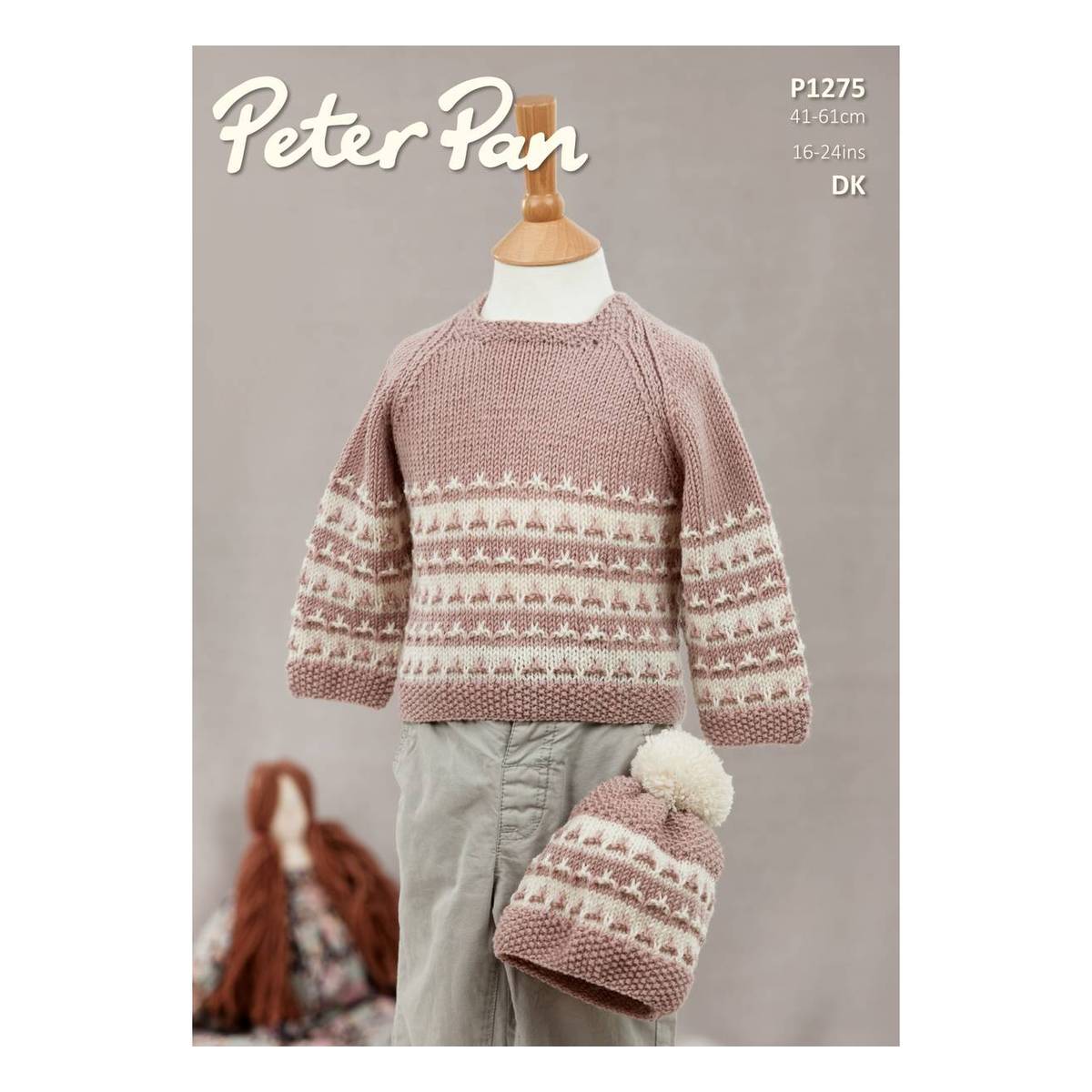 Peter Pan Baby Merino Jumper and Hat Digital Pattern P1275