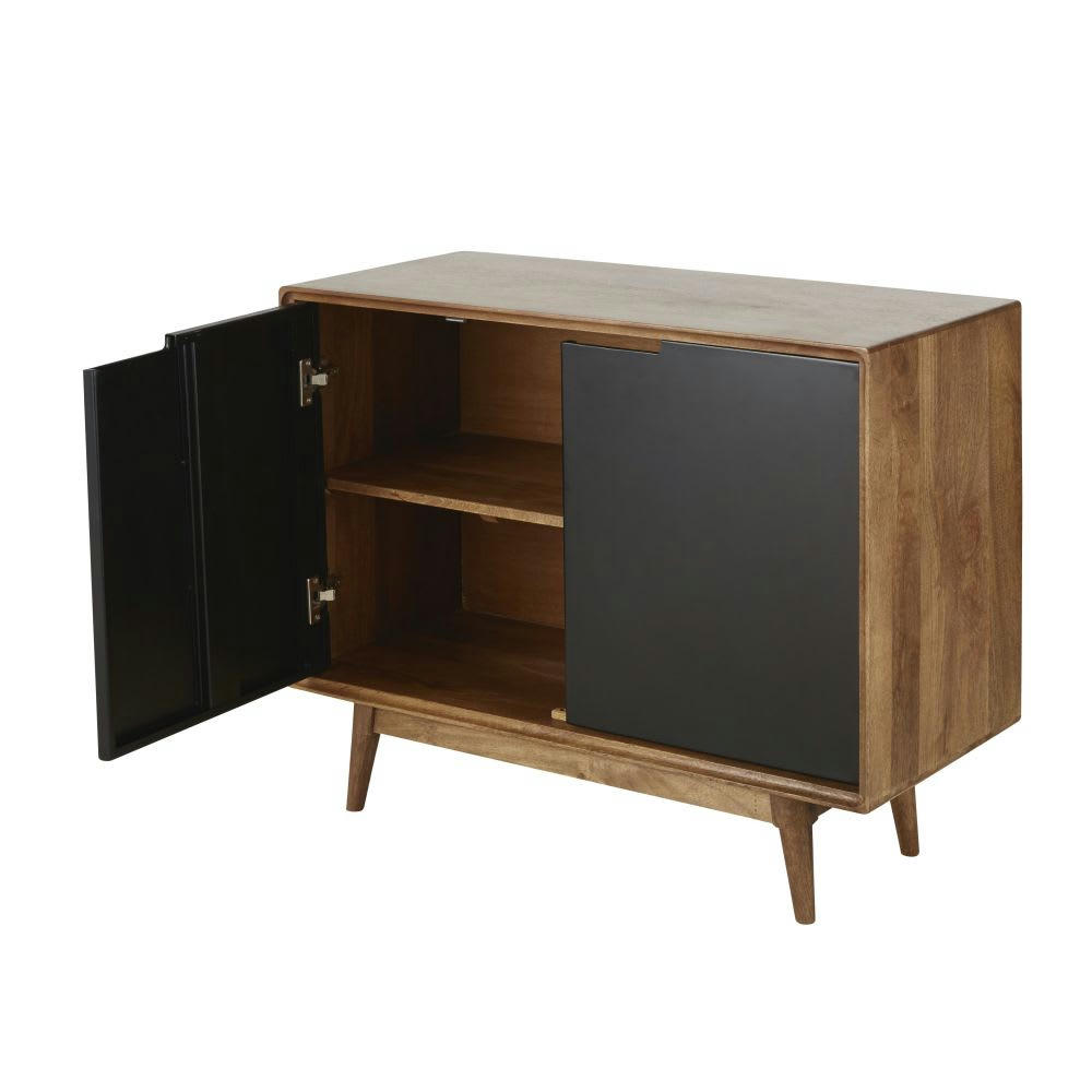 Lenox - Buffet industriel 2 portes bicolore