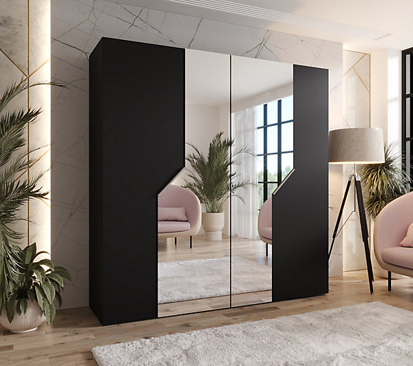 Armoire a portes battantes Andrew 2 200 x H. 202 x P. 52, 4 portes