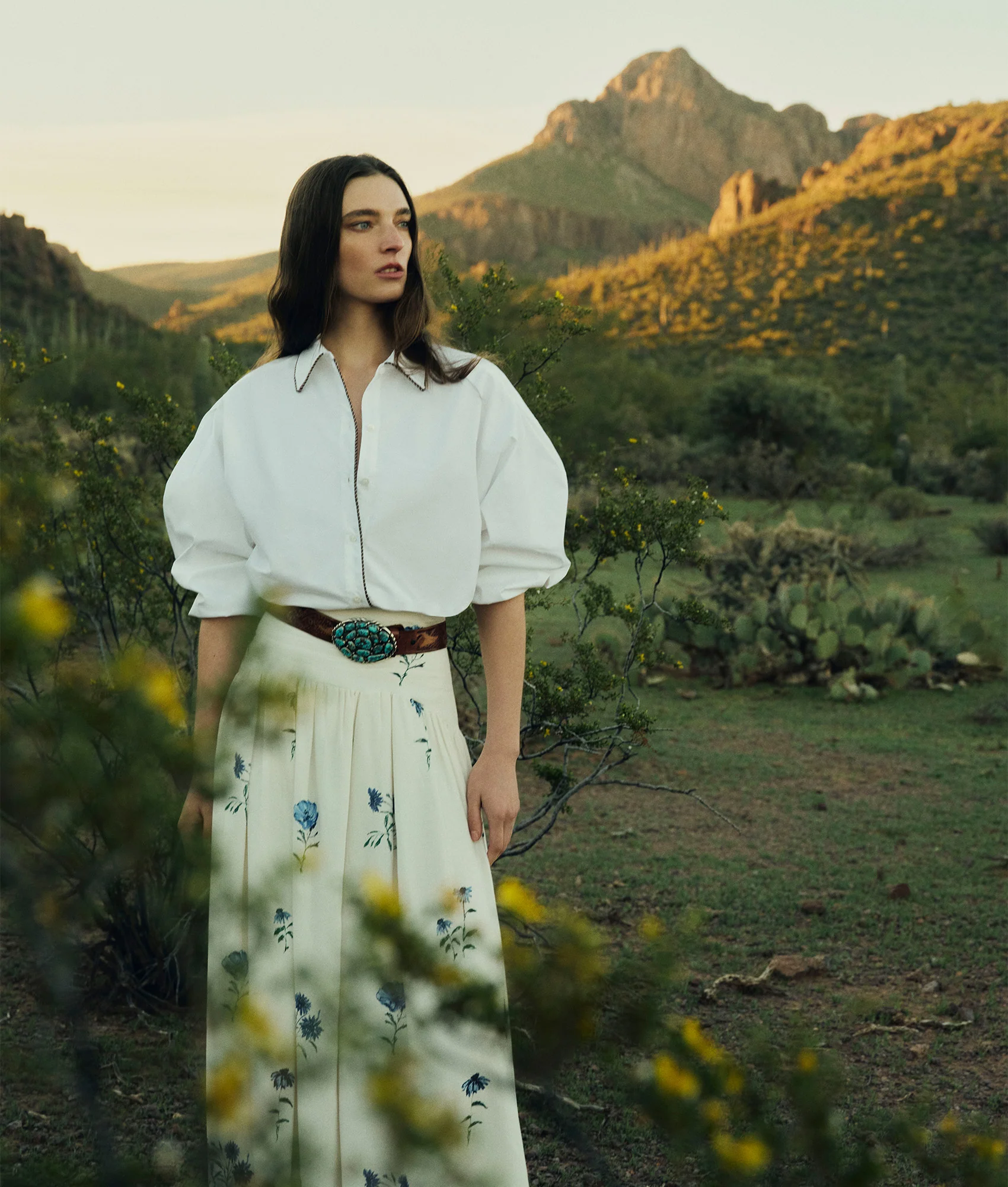 Lela Rose x Lucchese Harrier - White