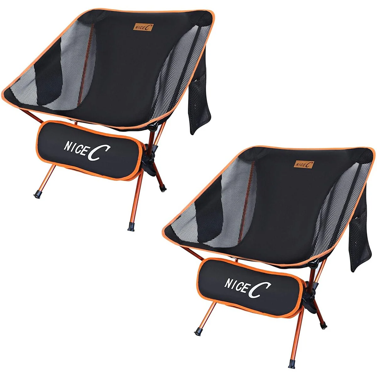 Ultralight Portable Folding Camping Backpacking Chair Compact & Heavy Duty Outdoor, Camping, with 2 Storage Bags&Carry Bag