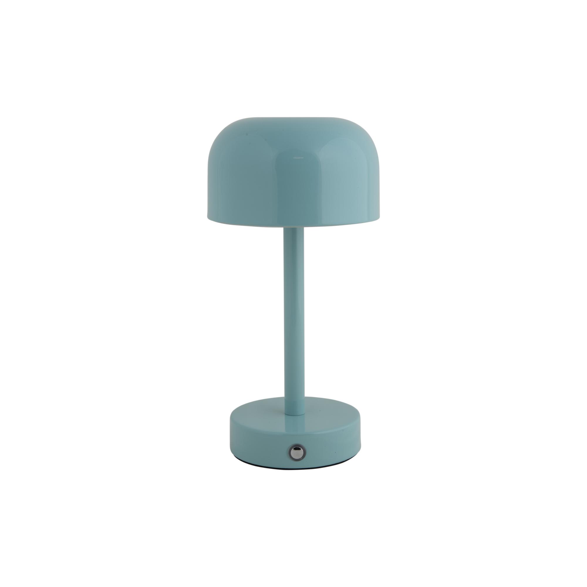 Leitmotiv tafellamp James LED - blauw - 12.5x12.5x24.5cm - Paddenstoellamp