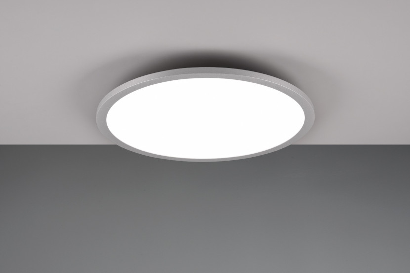 Plafon YUMA z pilotem okrągły srebrno-biały LED 1x20W 40cm 2250lm IP20 Trio