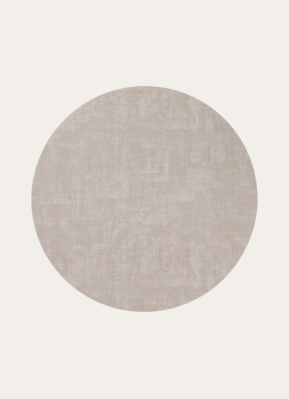 SET DE TABLE ROND IMPERMÉABLE DOUBLE FACE BEIGE CLAIR