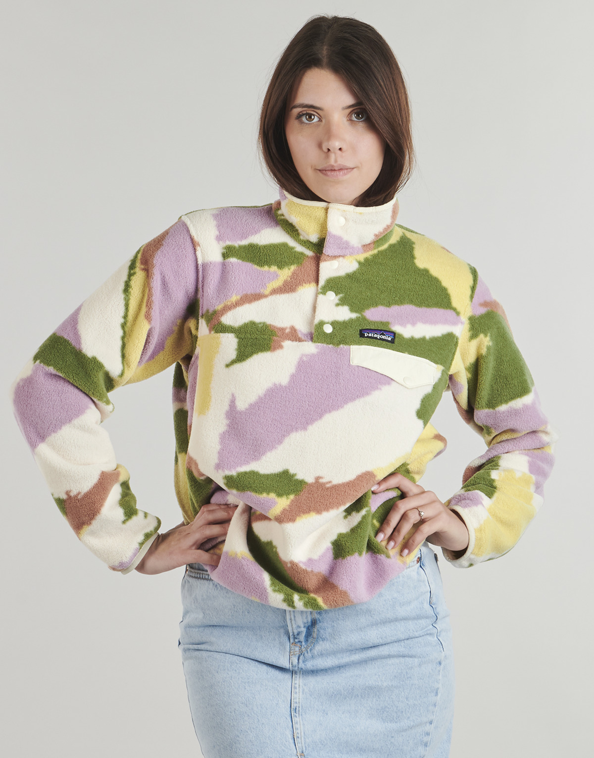 Patagonia - W'S LW SYNCH SNAP-T P/O - Multicolour