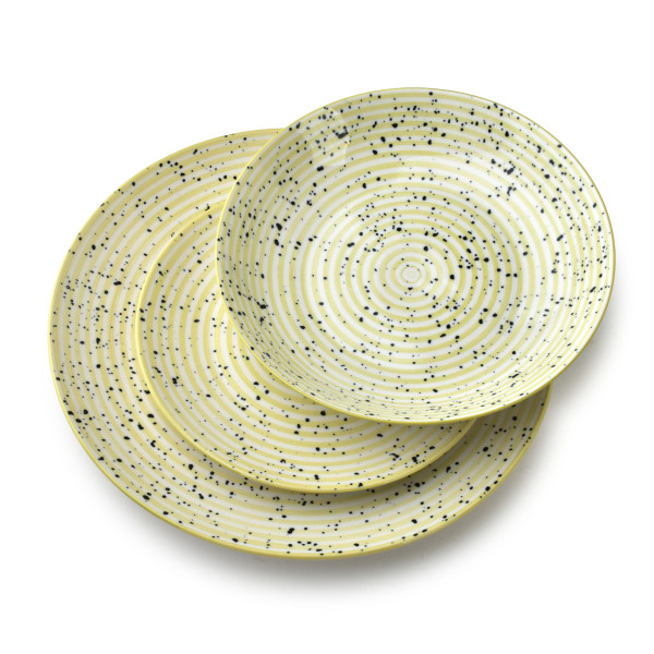 STRIPES BEIGE Komplet obiadowy 18el 550ml