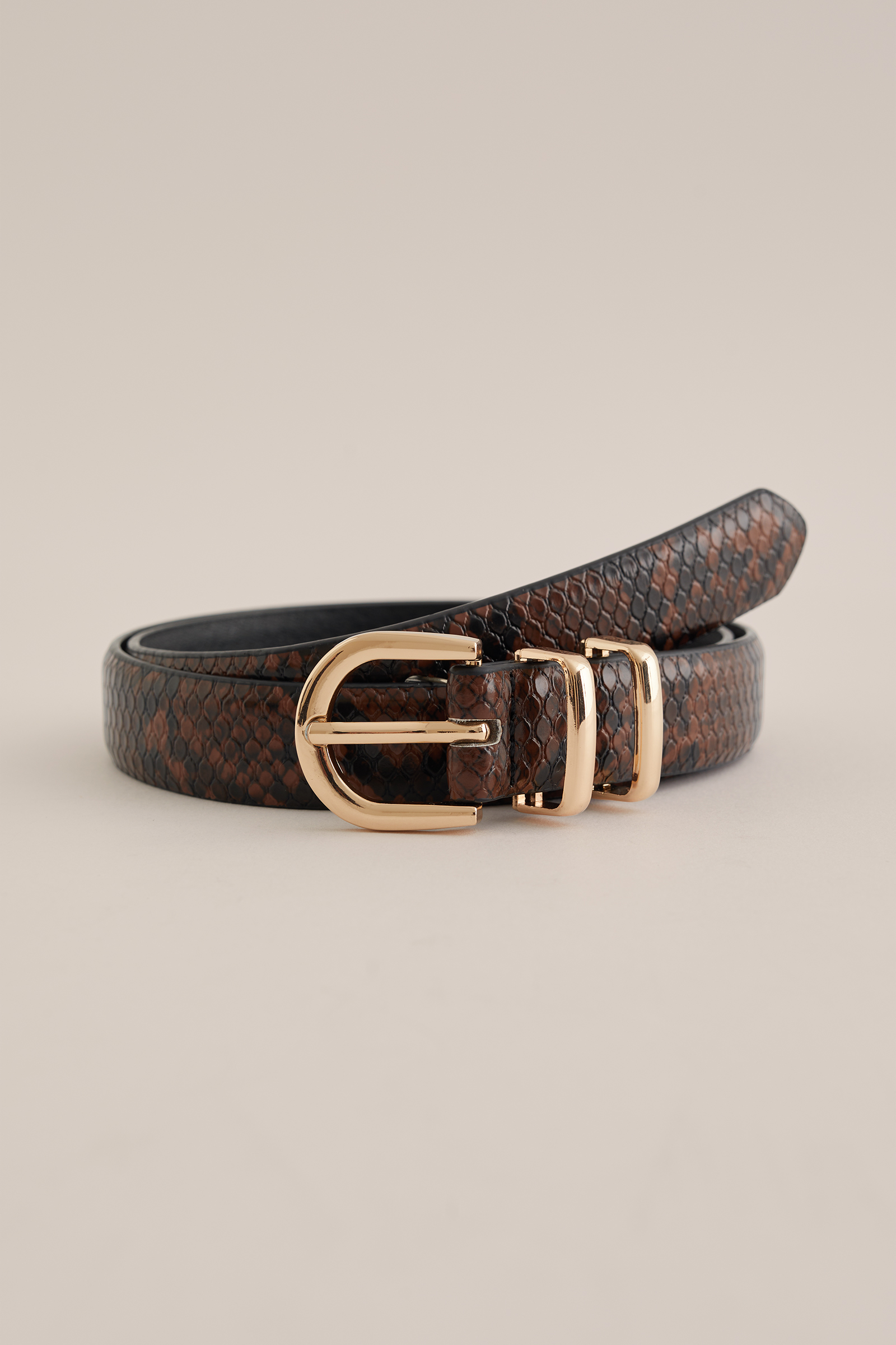 Dames riem met slangenprint