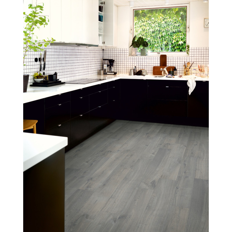 Sol stratifié Sensation Lame Moderne chêne gris urbain 1,82 m² PERGO