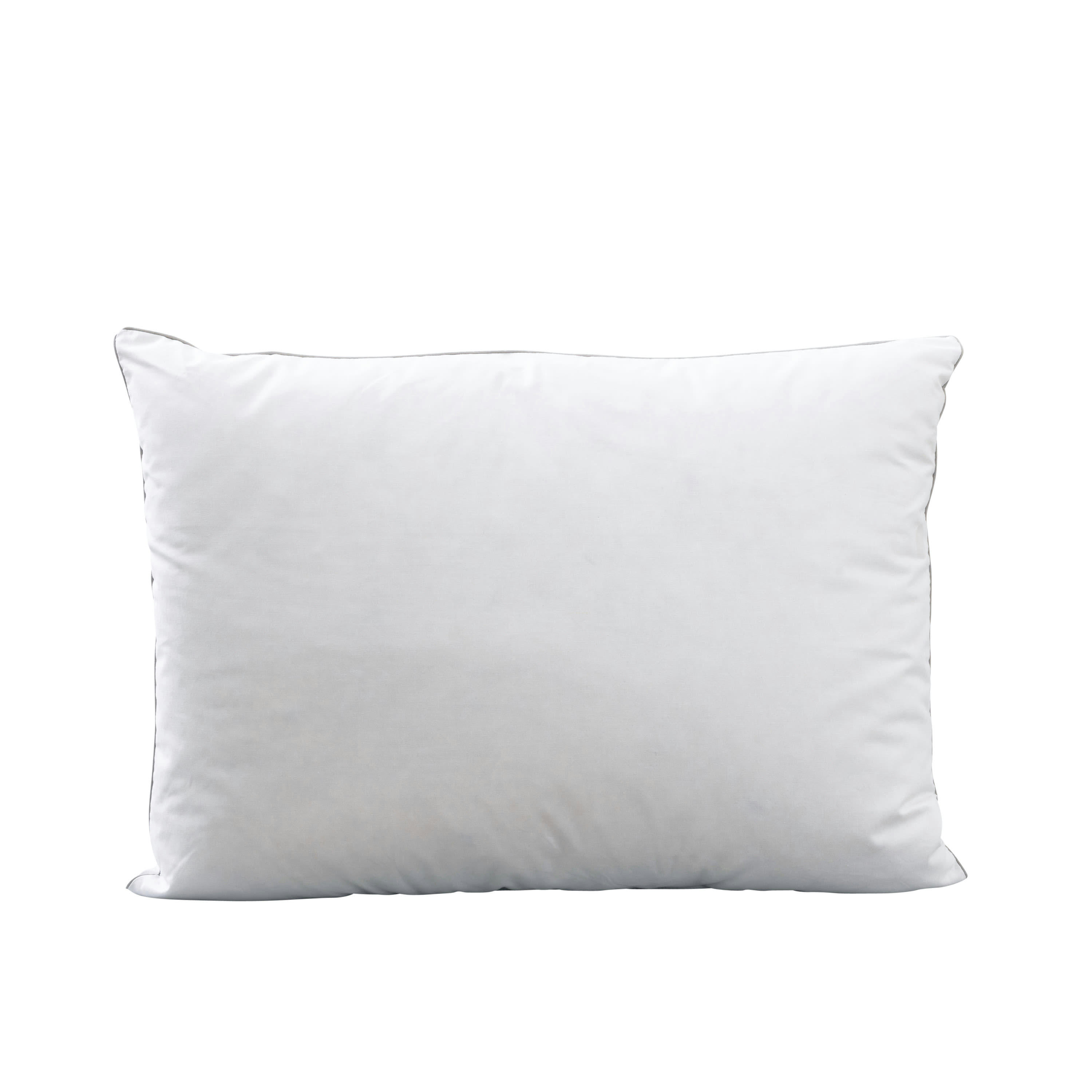 KILIM - Oreiller rectangulaire mi-ferme duvet et microfibre blanc 50 x 70 cm