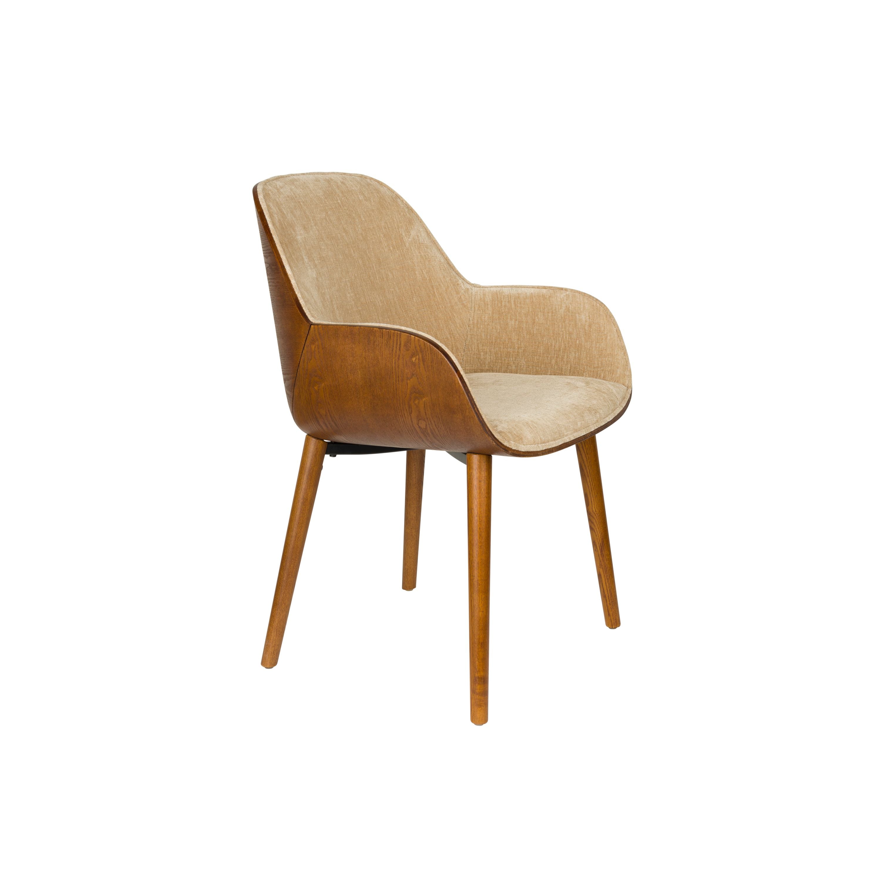 Dutchbone Taylor Eetkamerstoel Armleuning Beige