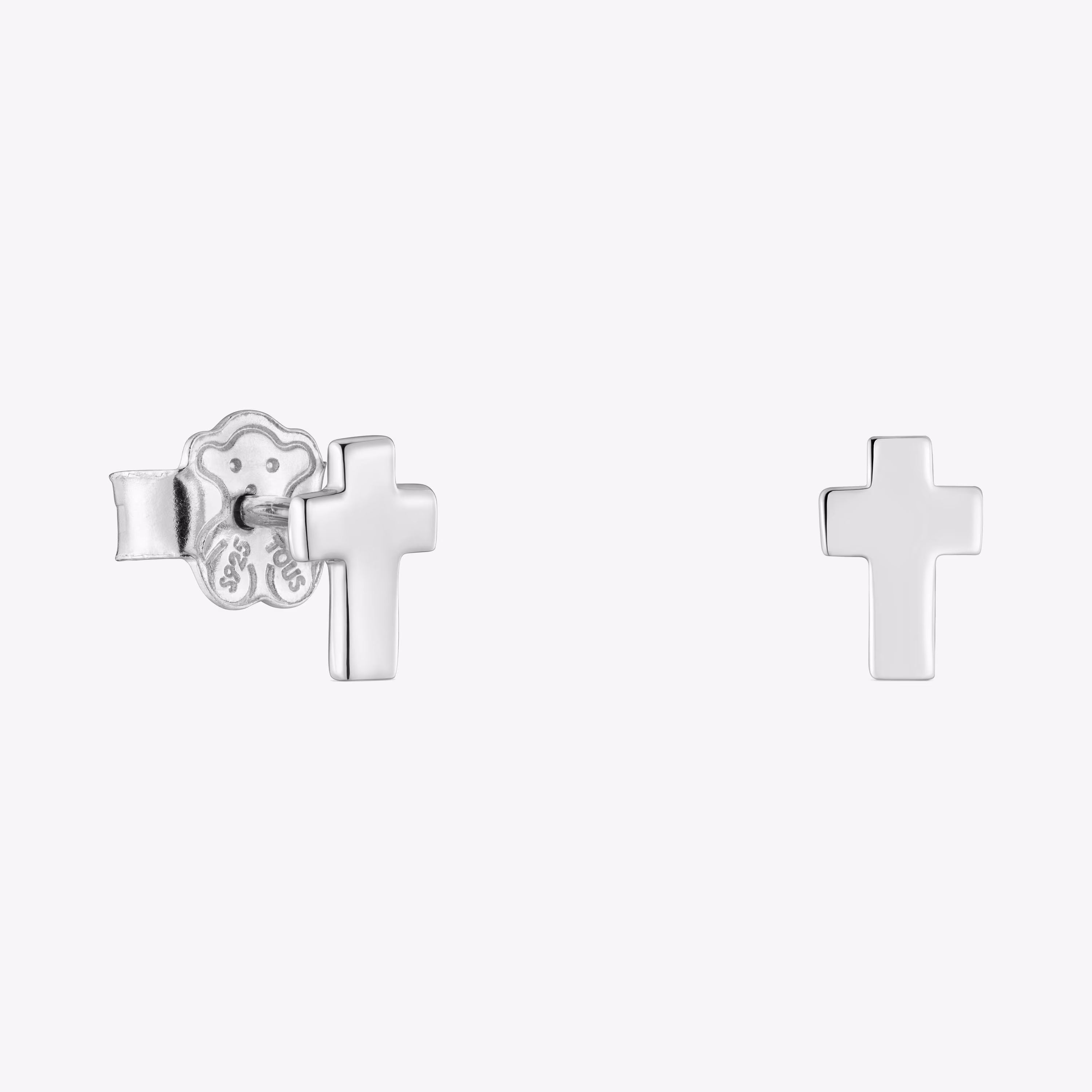 Pendientes cruz de plata TOUS Motivos