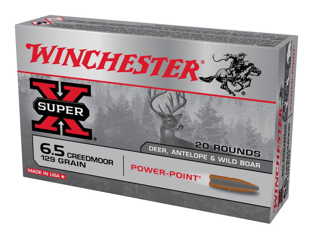 Winchester Super X 6.5 Creedmoor 129 Grain Power Point Cartridge