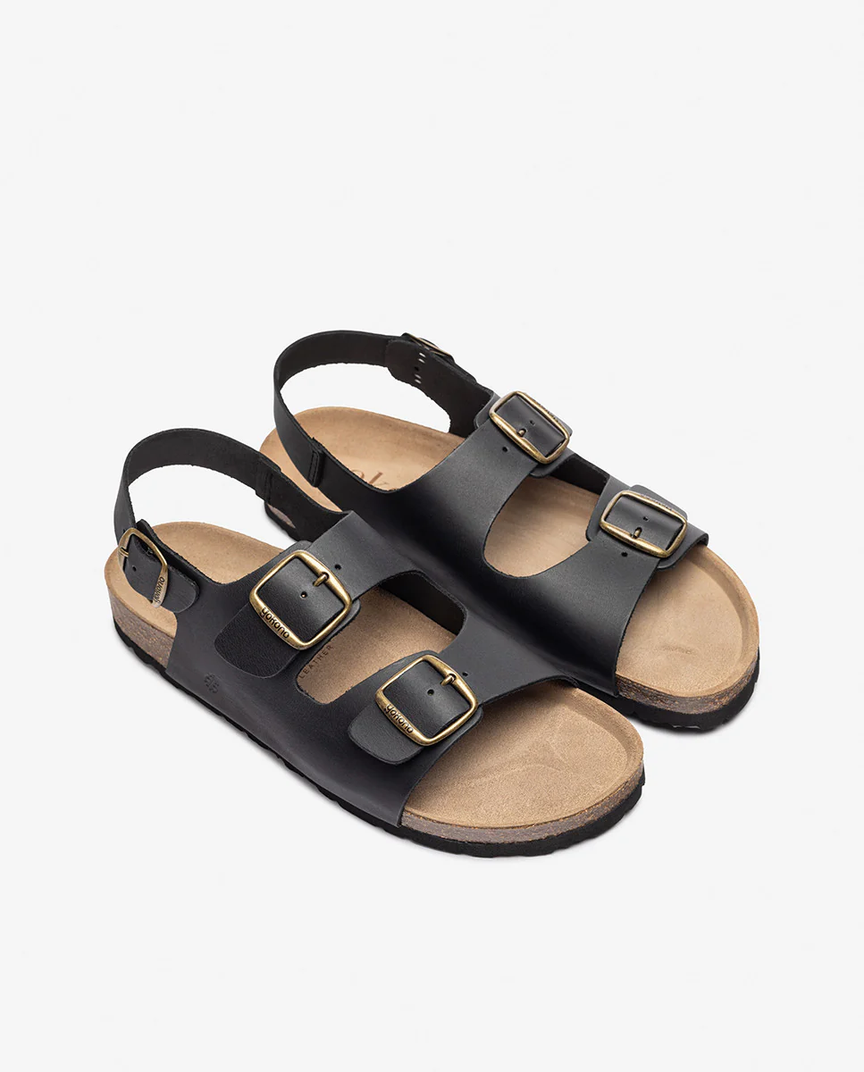 Sandalia plana MACAM-151 negro