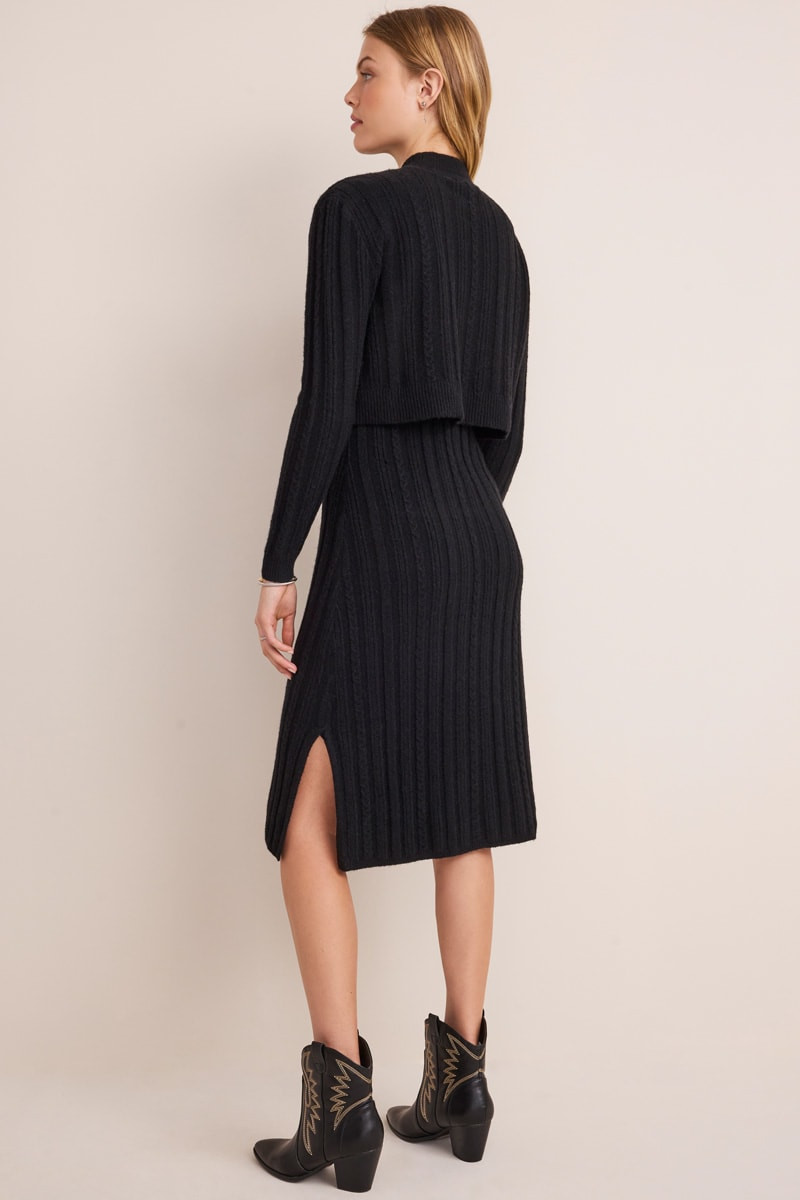 Zoey Mock Neck Sweater Dress