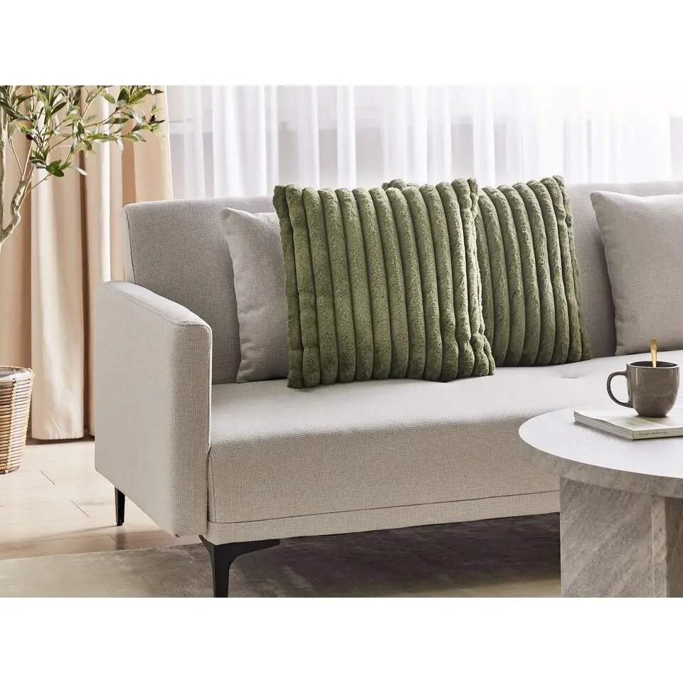 RAKYA - Sierkussen set van 2 - Groen - Polyester