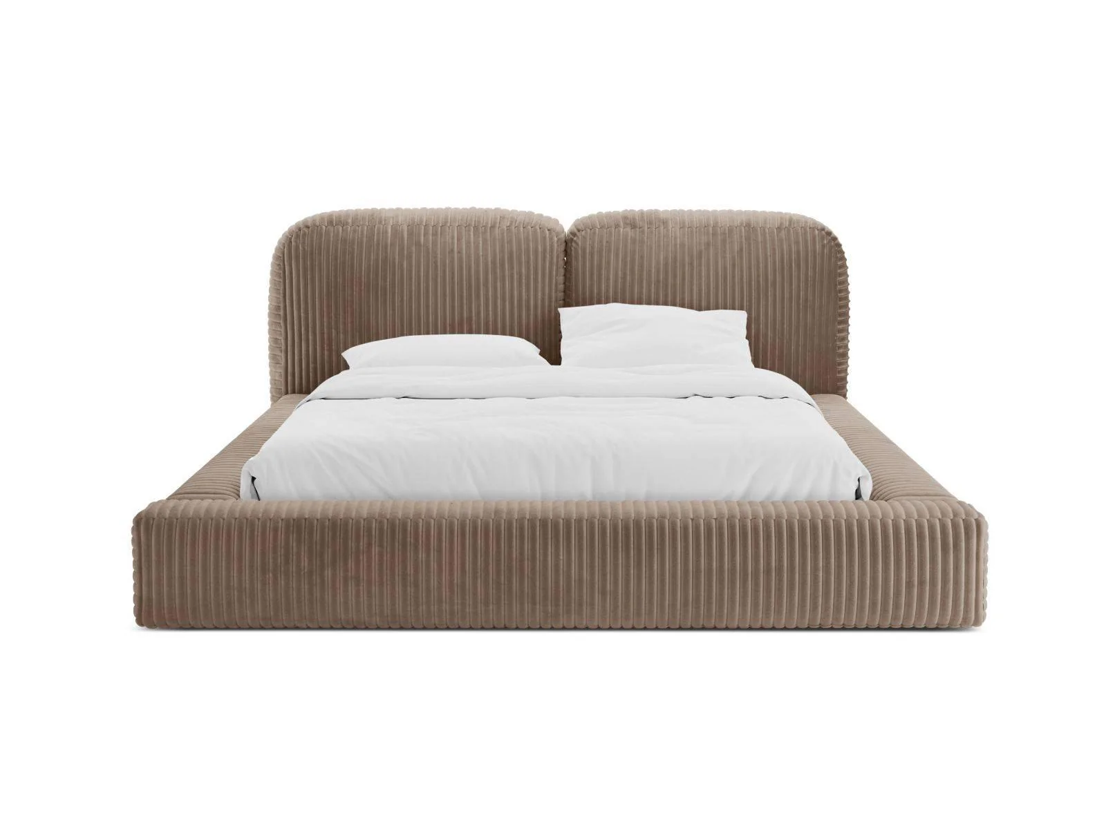Bedframe Martina ribstof 140 x 200 met opbergruimte