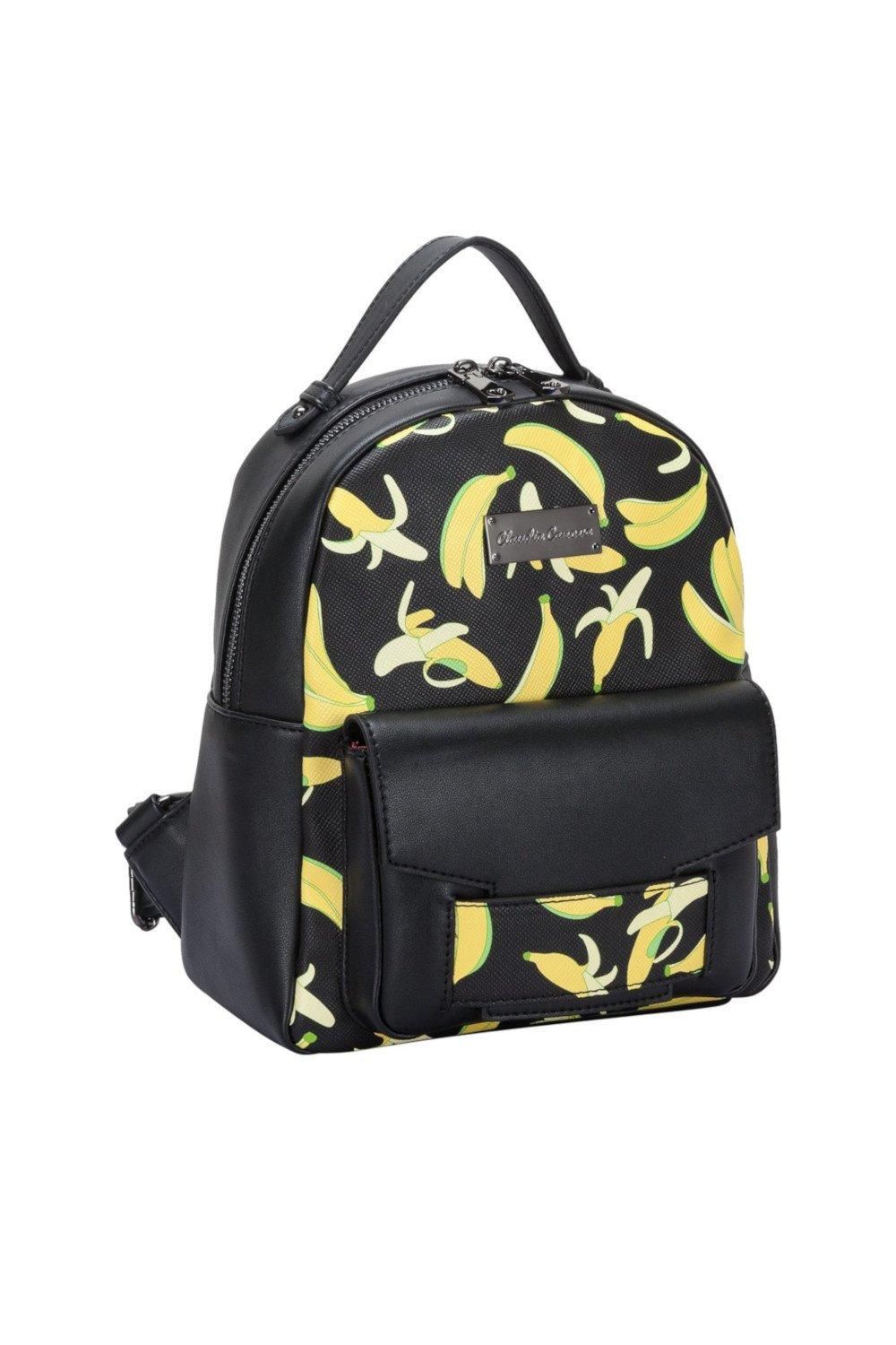 Claudia Canova Adela Xs Banana Print Backpack