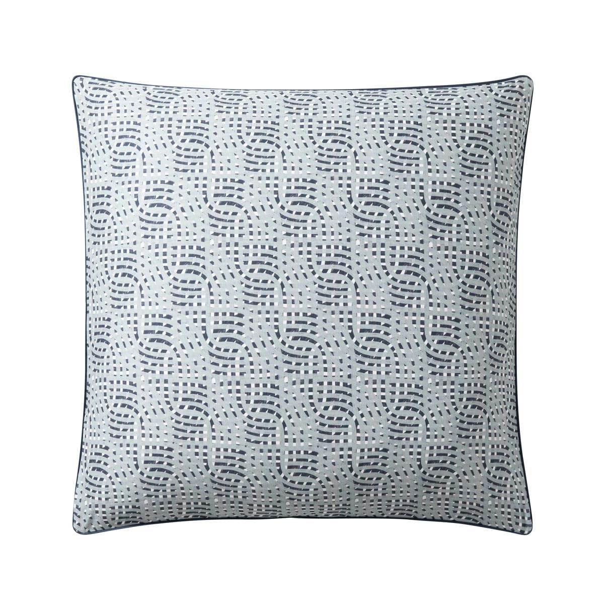 UTOPIA - Taie d'oreiller en satin de coton bleu 65x65