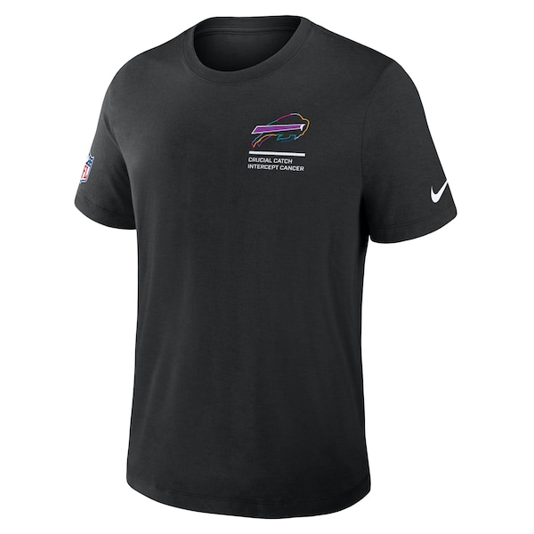 Buffalo Bills Nike 2025 NFL Crucial Catch Tri-Blend Dri-FIT T-Shirt - Black