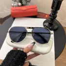 Cartier  Metal irregular Line Sunglasses