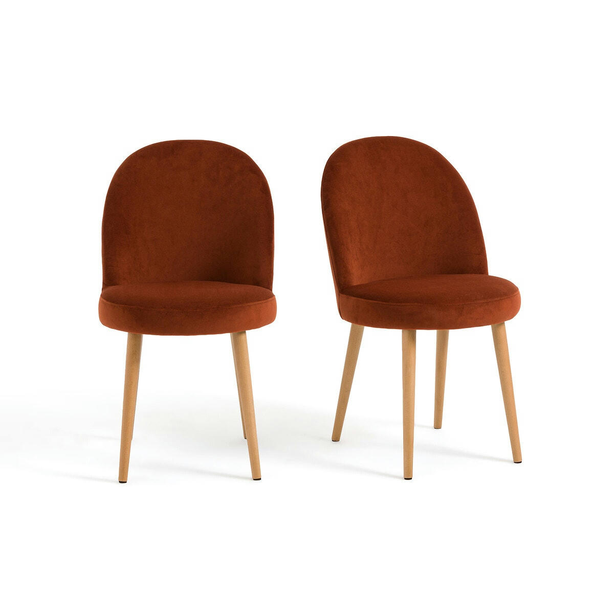Lot de 2 chaises velours, Inès
