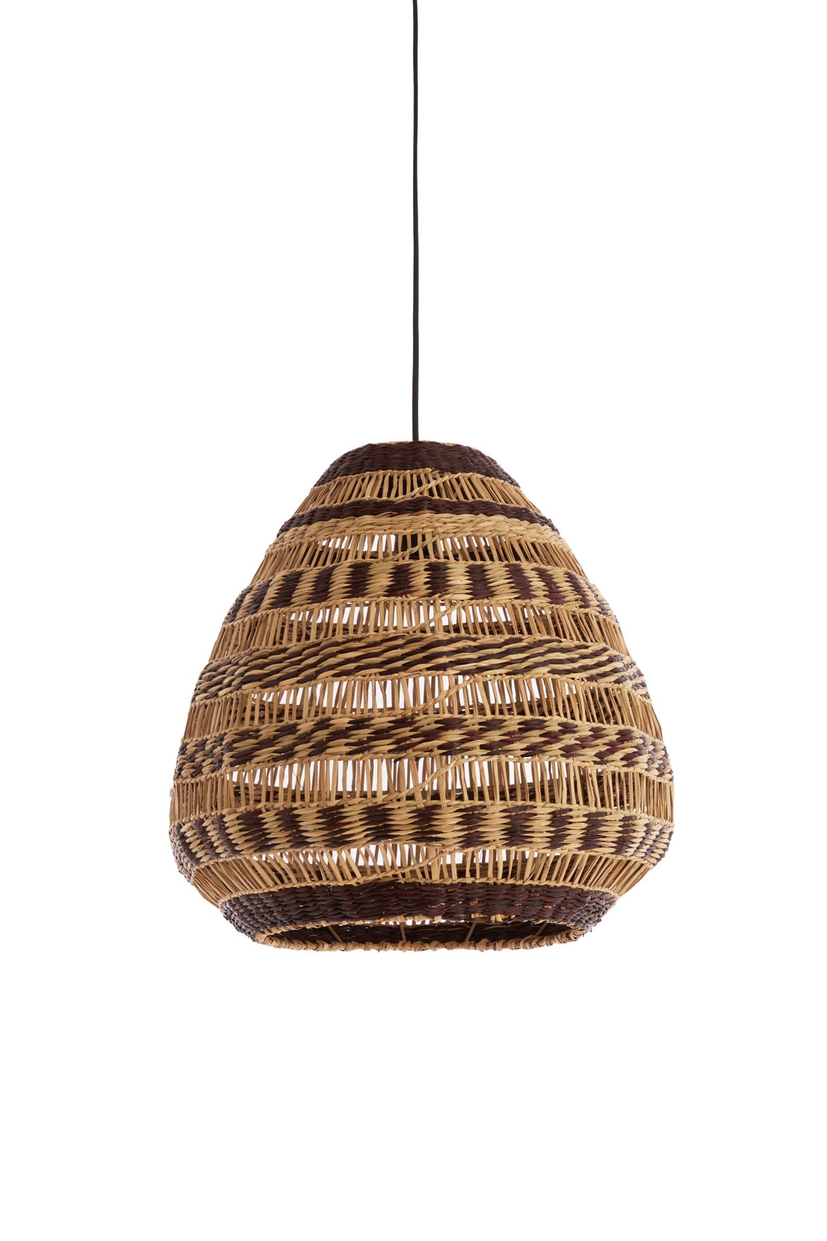 Light & Living hanglamp SOLUNA - bruin - Ø47x46cm