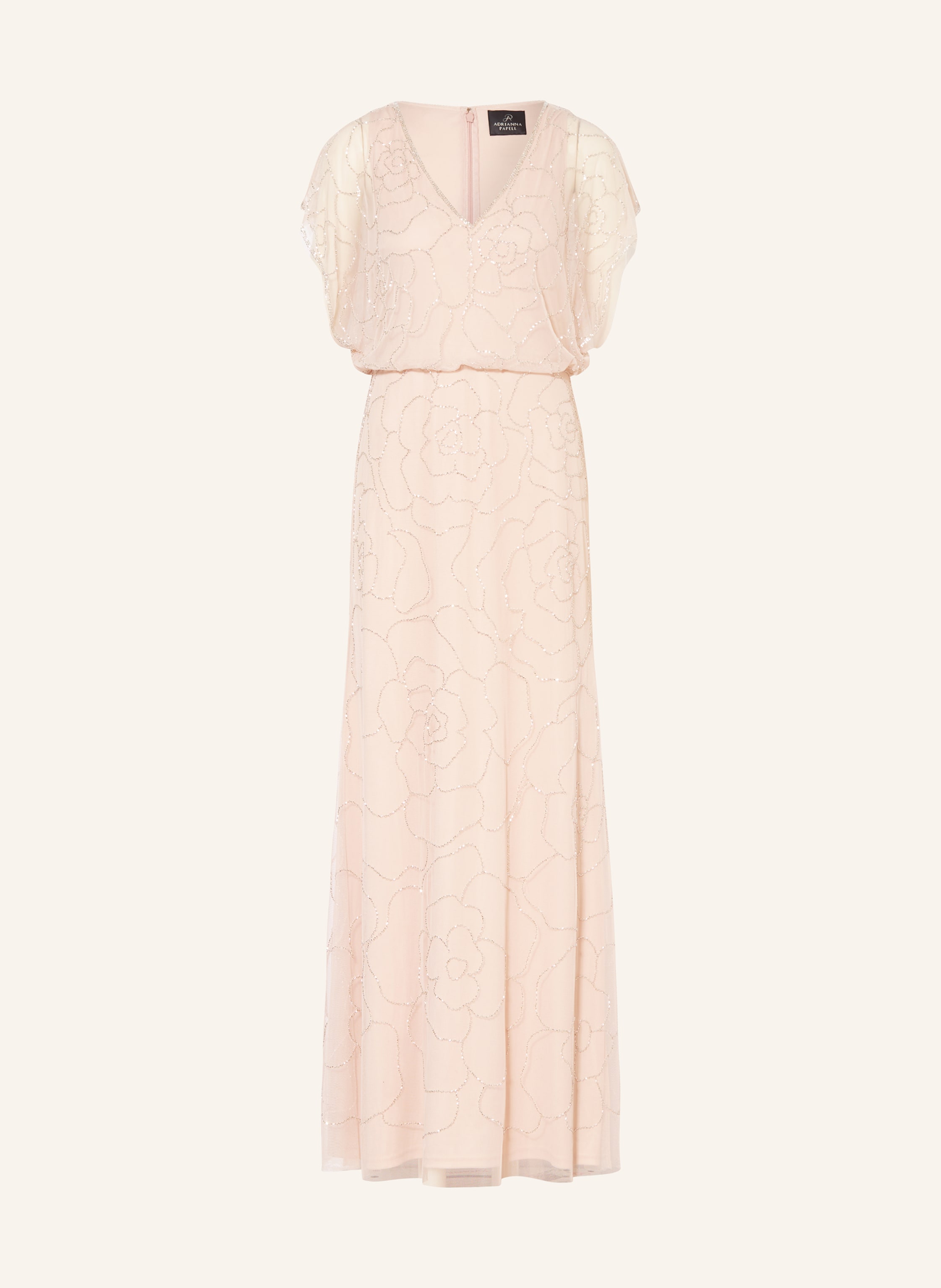ADRIANNA PAPELL Abendkleid mit Schmuckperlen