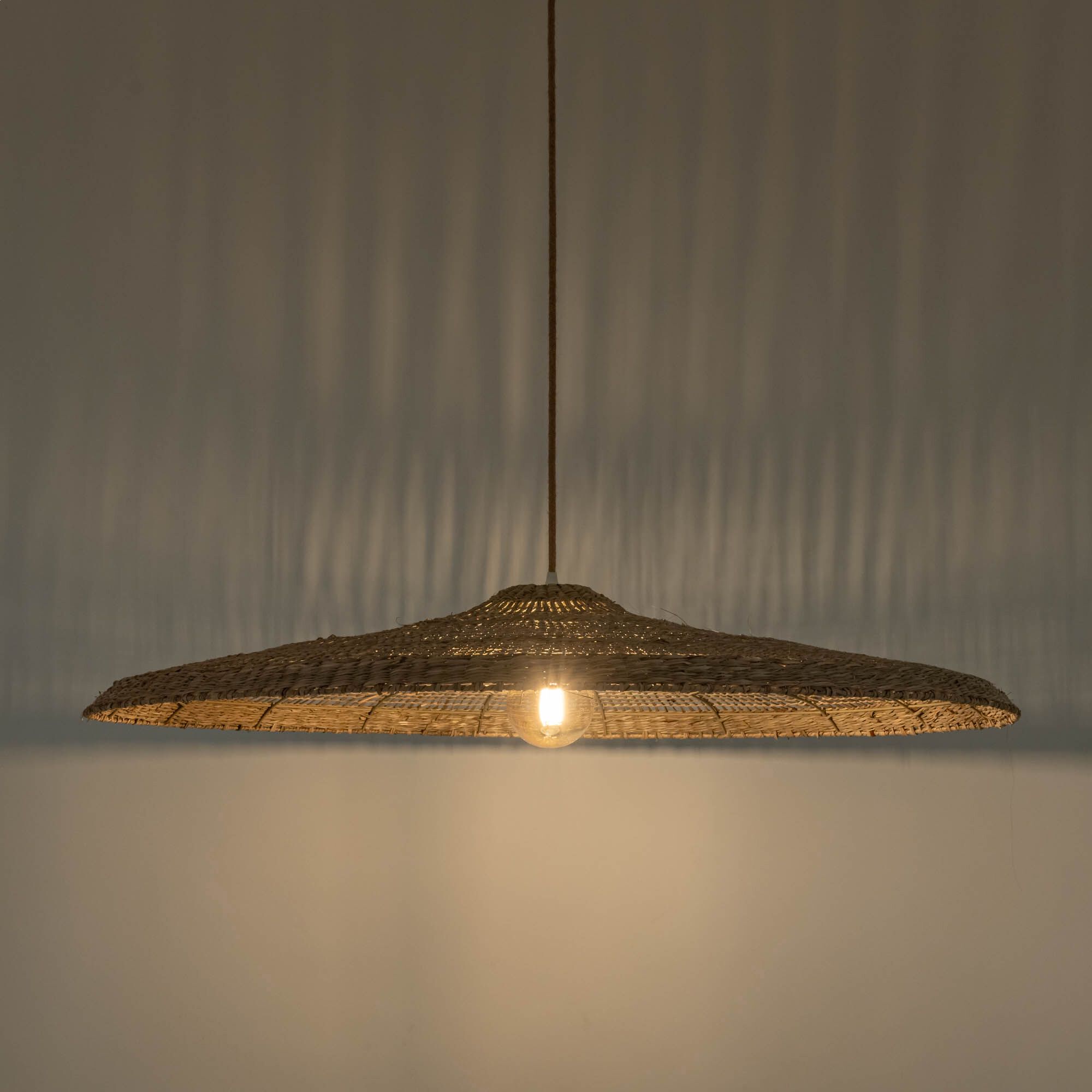 ALIS - Suspension non électrifiée en jonc de mer D100cm - naturel