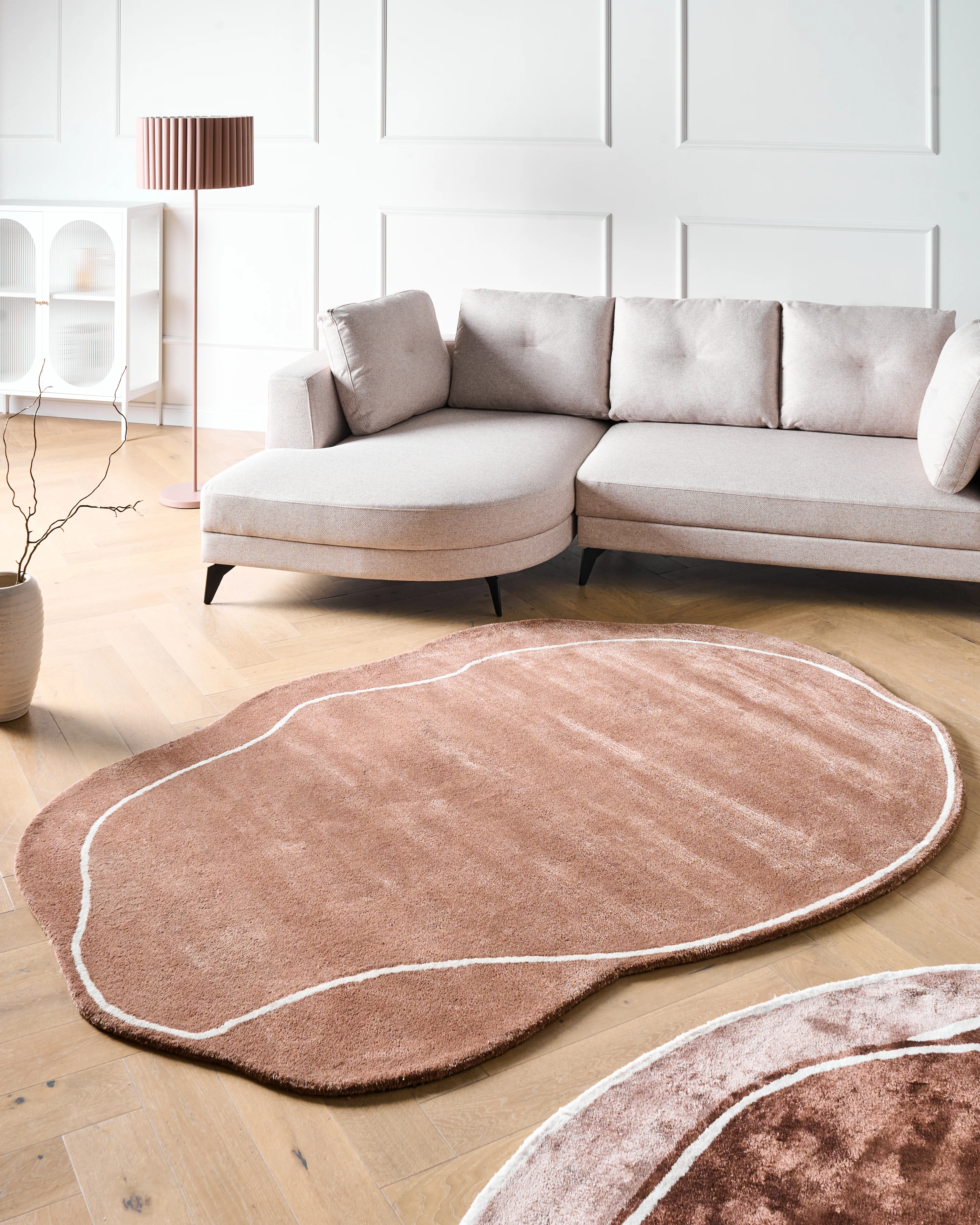 Rug DERA Brown 160 x 230 cm Viscose