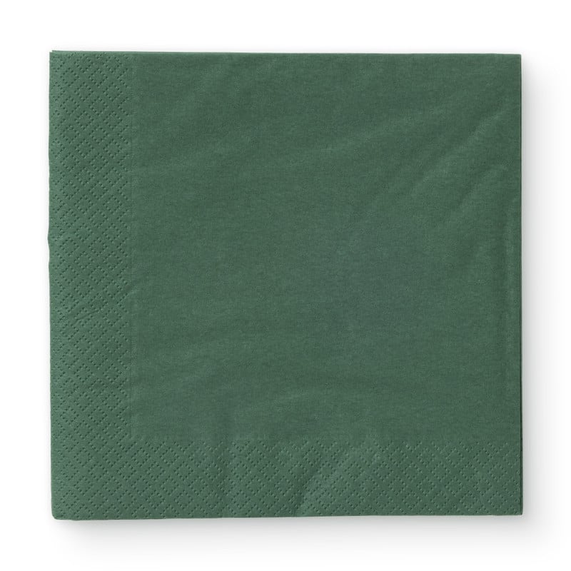 Servetten donkergroen - 33x33 cm - set van 20