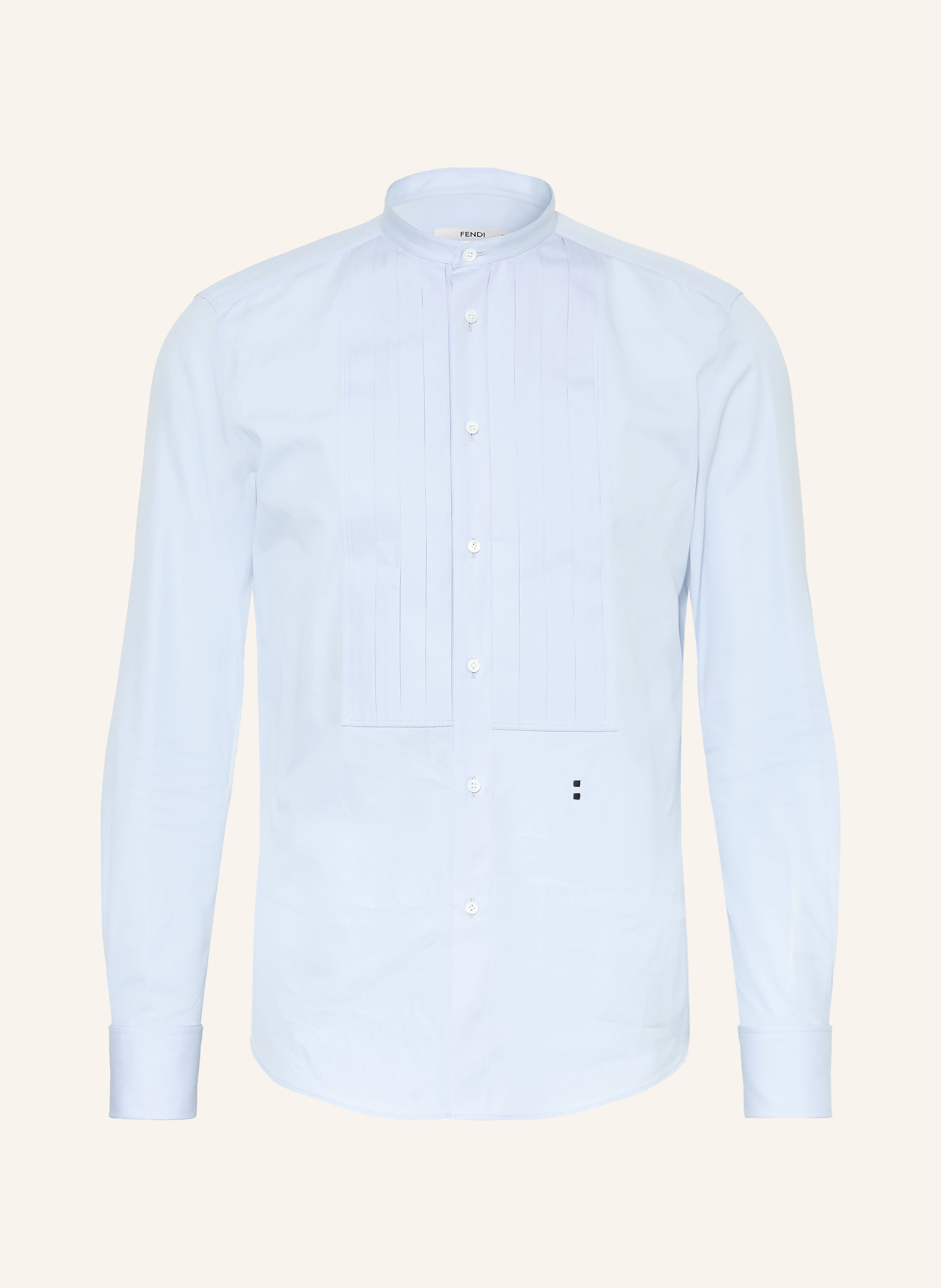 FENDI Hemd Slim Fit mit Stehkragen und Umschlagmanschette