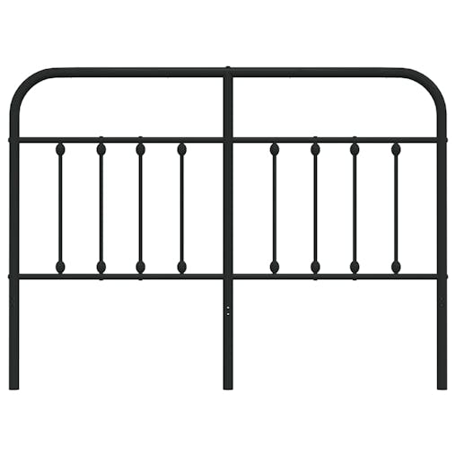 NNEVL Metal Headboard Black 137 cm