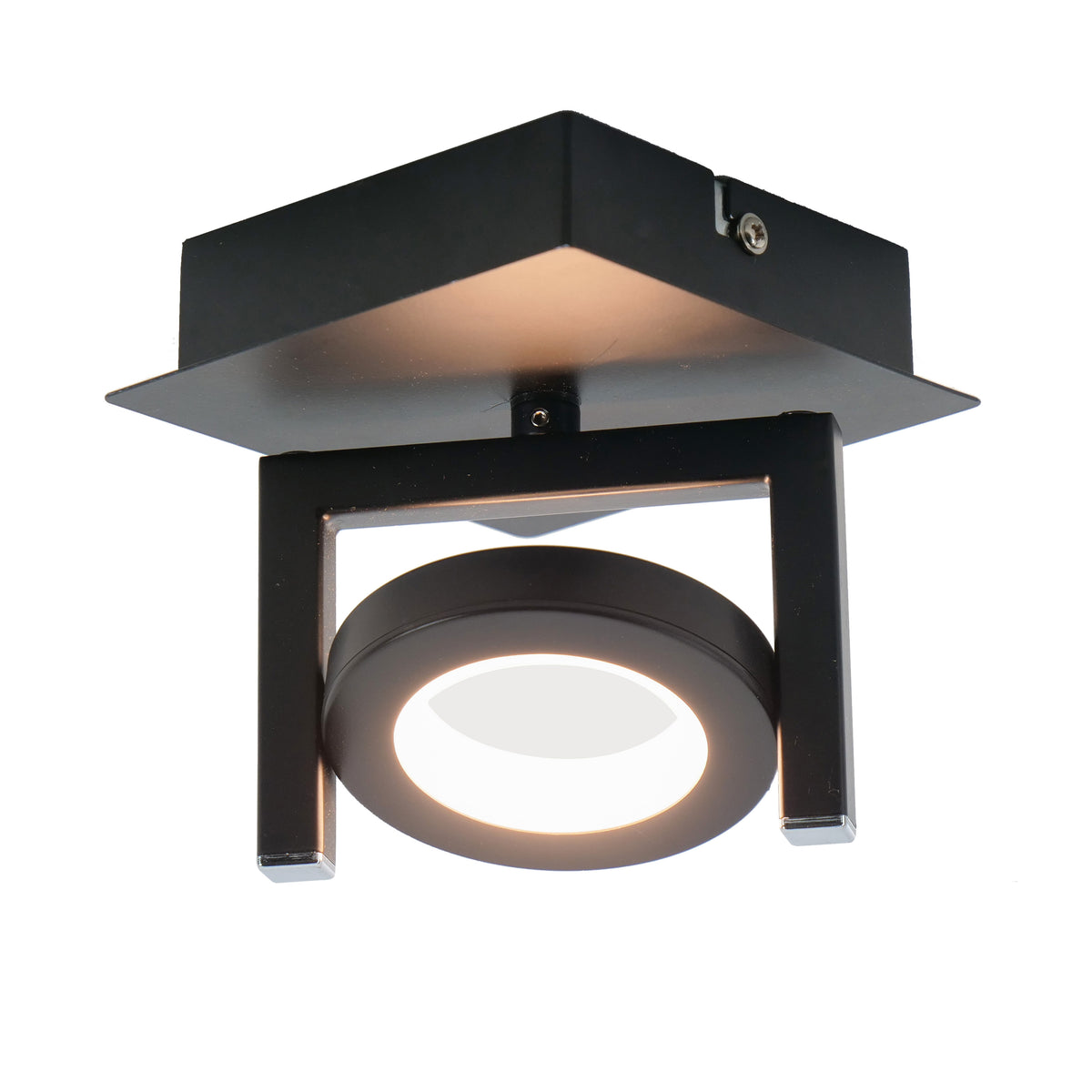 EGLO opbouwspot Trastanello - led - 1 lichts - zwart