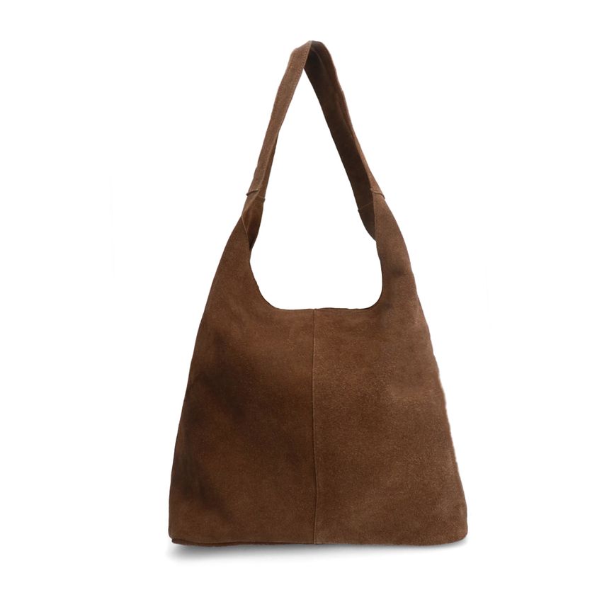 Manfield Bruine suède shopper