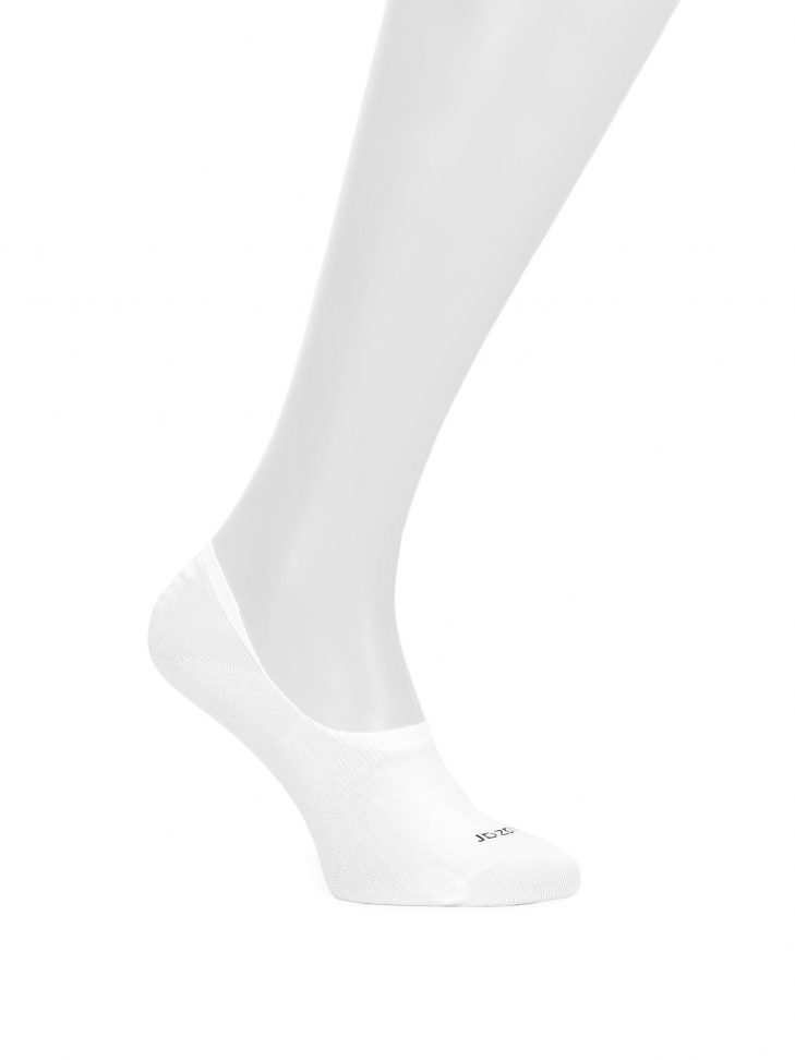 Ladies' white no-show socks