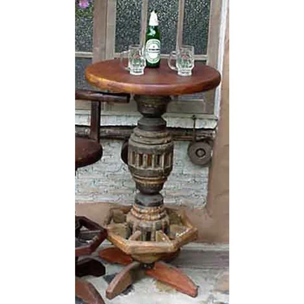 Handmade Santa Fe Brown Wood Pub Table (Thailand)