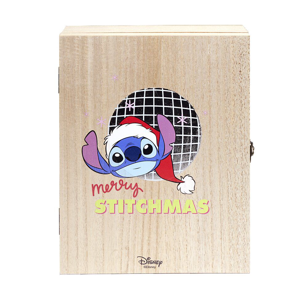 Calendrier de l'Avent en bois à remplir Disney Stitch 24x30cm
