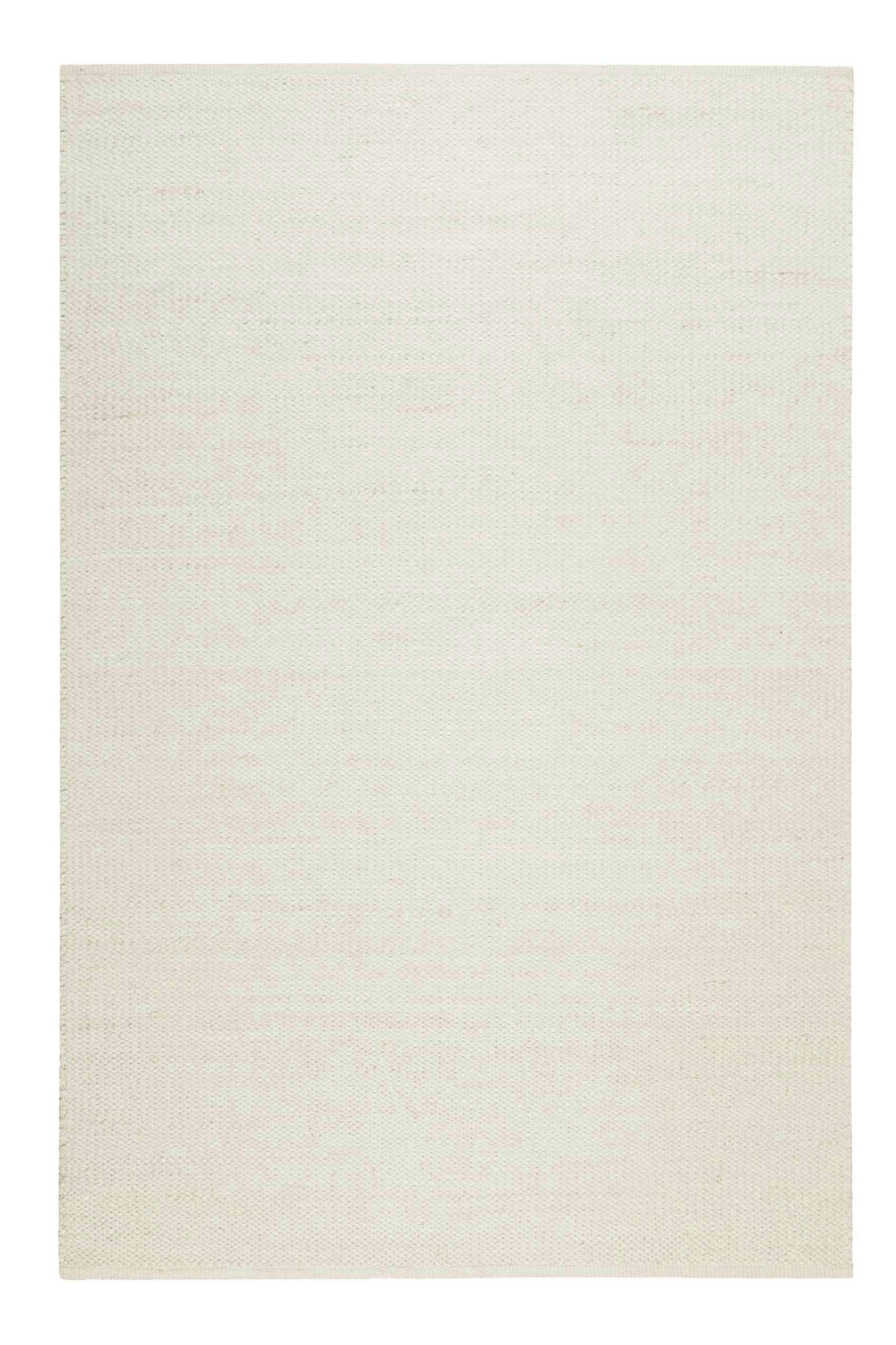 GOBI - Tapis artisanal fait main laine et jute beige clair 130x190