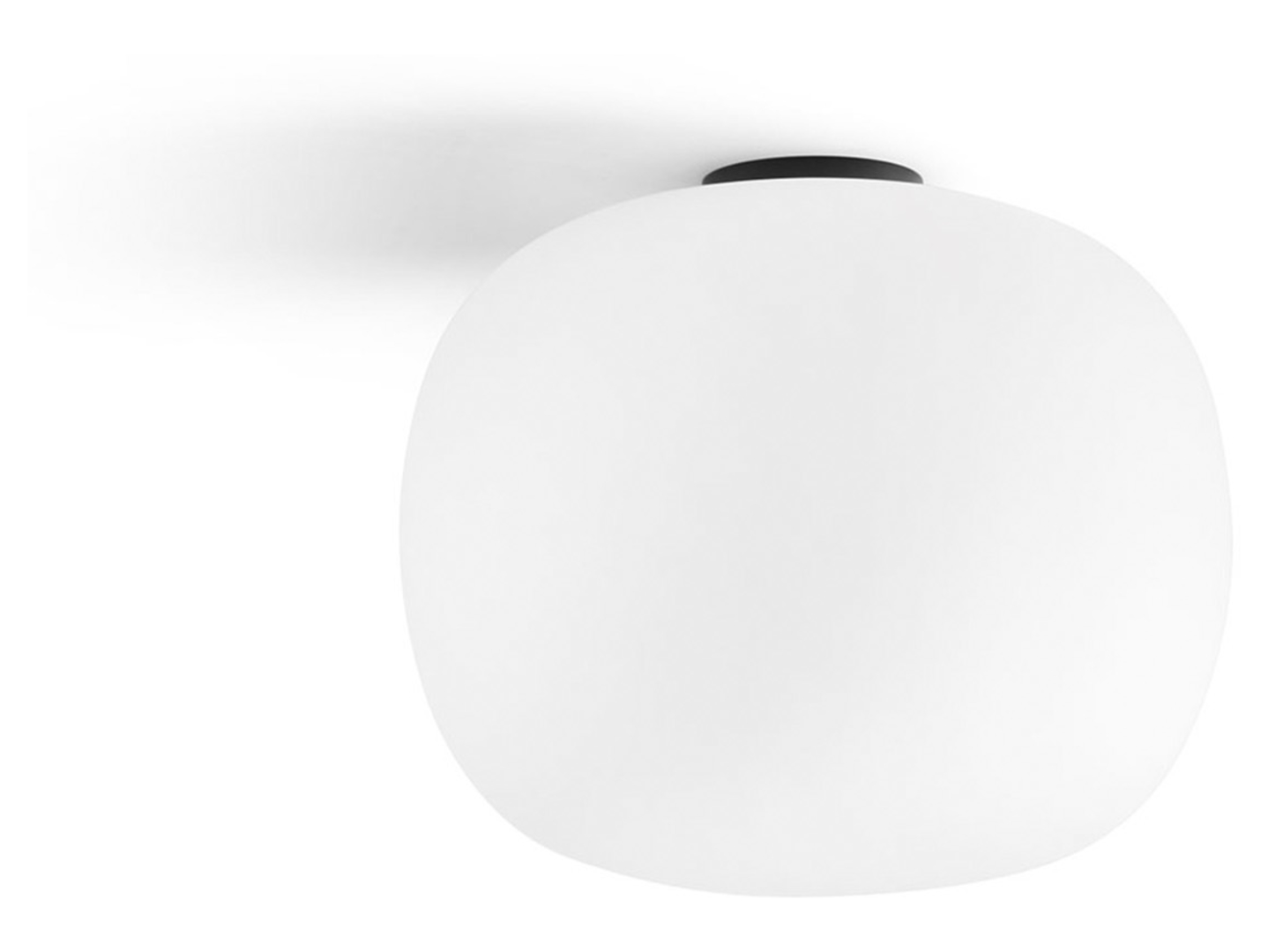 Lampa sufitowa Jukon szklana biała