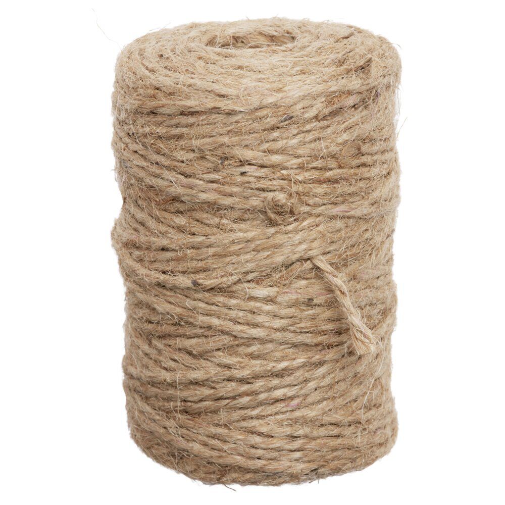Set étiquettes ardoise à planter x10 et rouleau de corde en jute x1