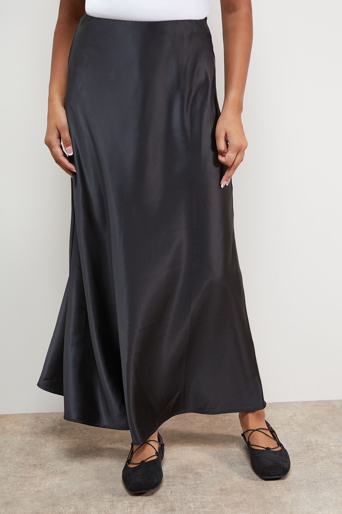 Oasis Satin Bias Cut Maxi Skirt