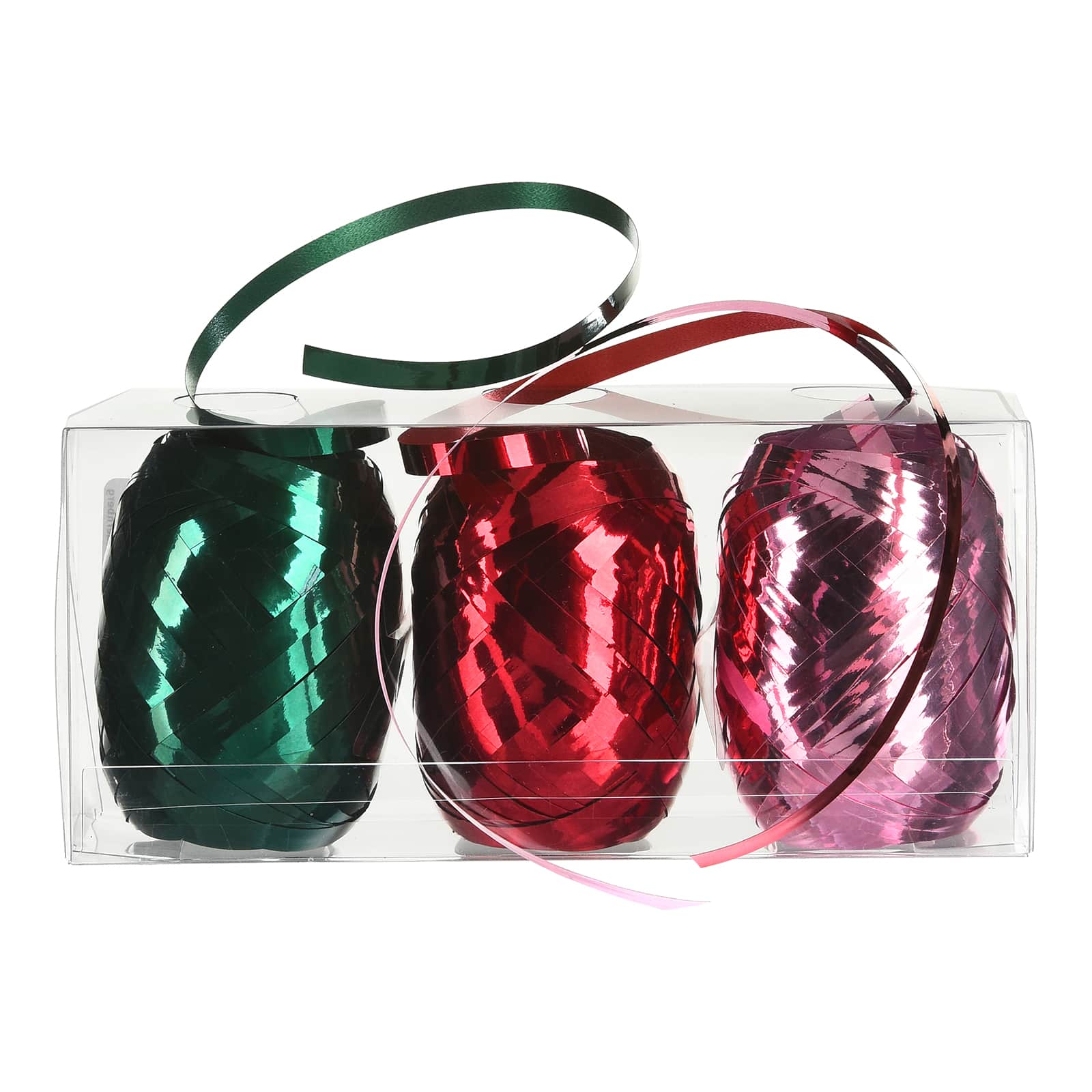 Geschenkbänder-Set Glanz Rot,L 10.000 x B 10 mm, 3 -tlg., 10 m
