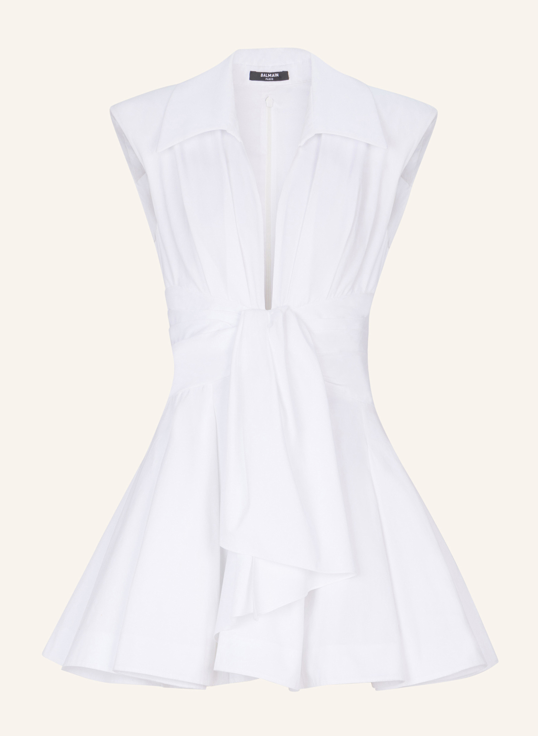BALMAIN Hemdkleid aus Baumwolle