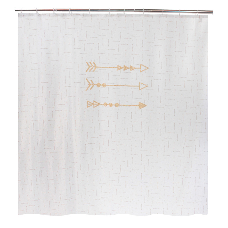 Rideau de douche Arrow Gold 180 x 200 cm ALLIBERT