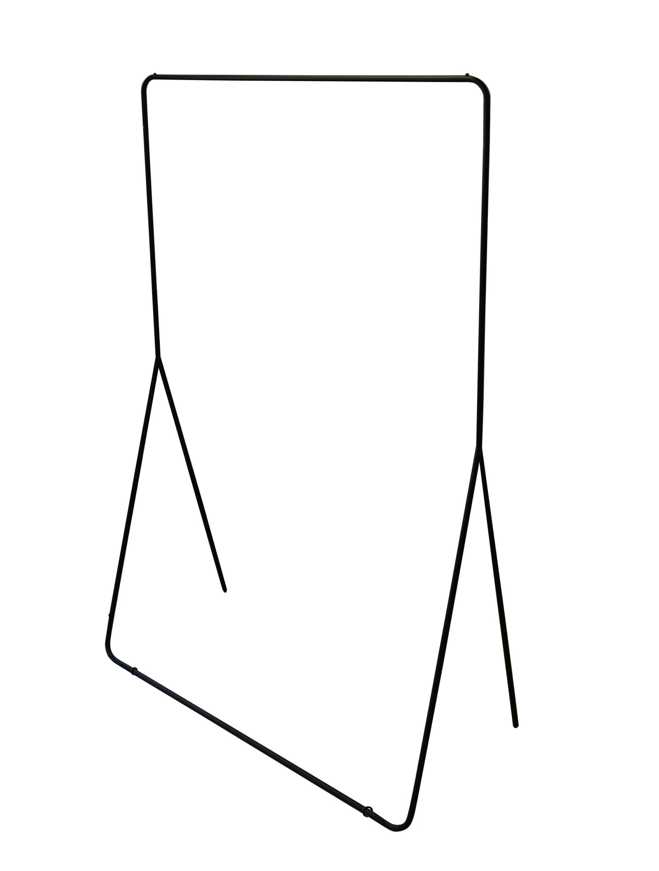 - Portant minimaliste en métal noir 150x100x45cm